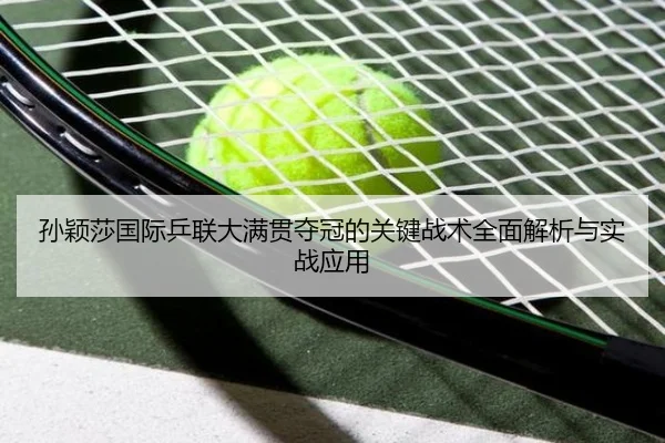 孙颖莎国际乒联大满贯夺冠的关键战术全面解析与实战应用